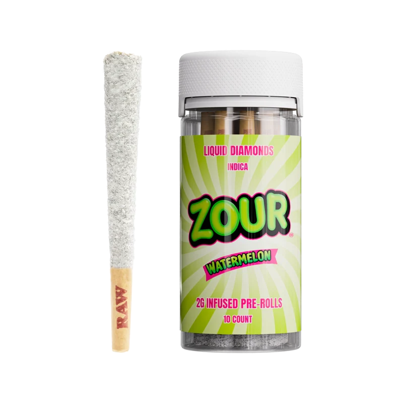 ZOUR 10CT WATERMELON COATED PREROLLS