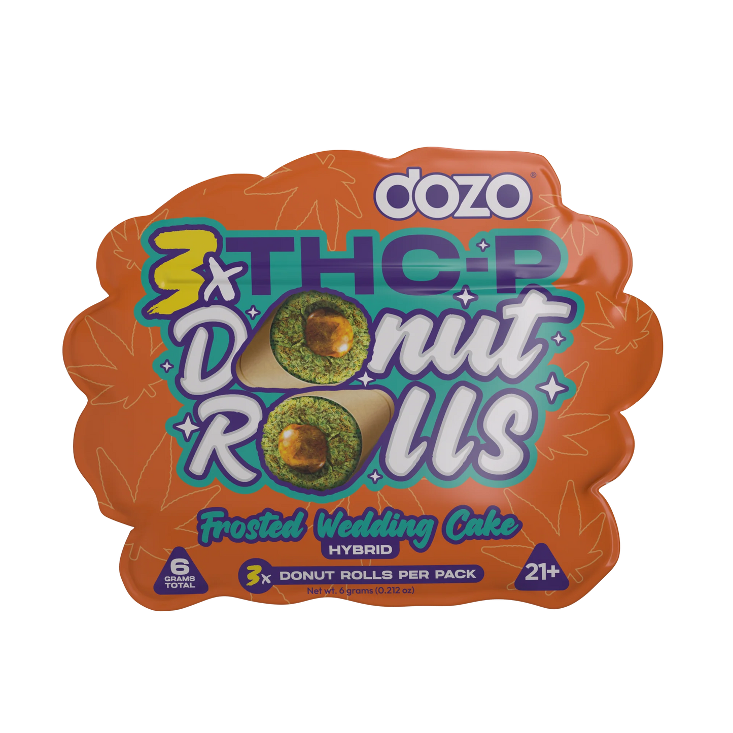 DOZO DONUT ROLLS (THC-P) 6G - 3CT FROSTED WEDDING CAKE (HYBRID)