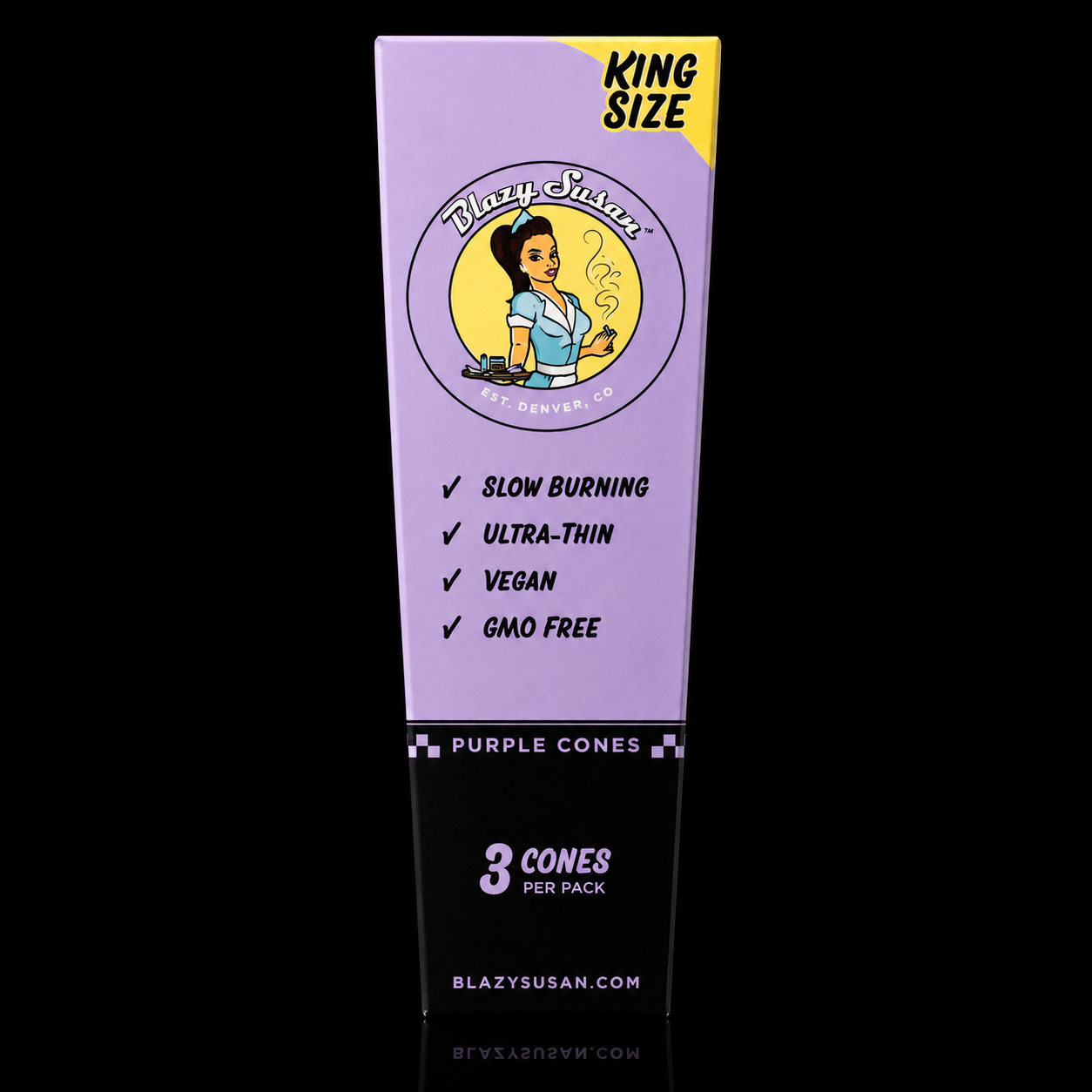 Blazy Susan Purple Cones King Size