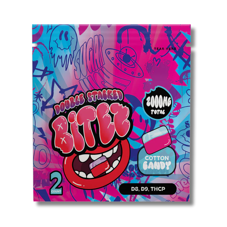 BITEZ D8+D9+THCP Cotton Candy Gummies 2000mg