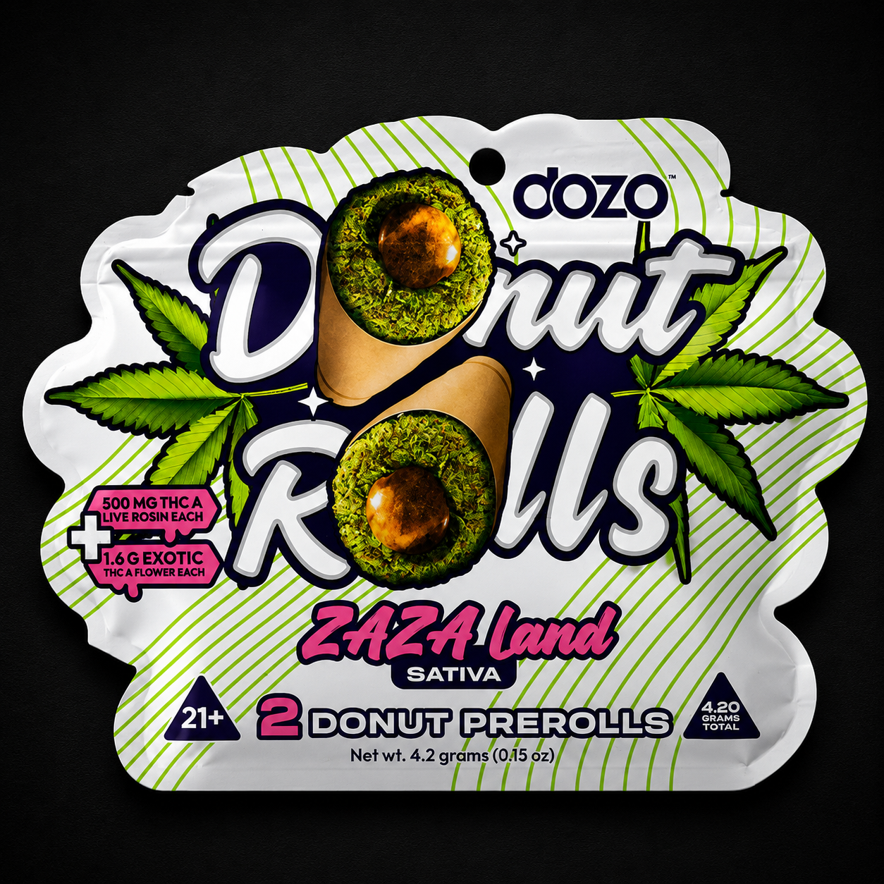 DOZO DONUT PRE-ROLLS ZAZA LAND (SATIVA)