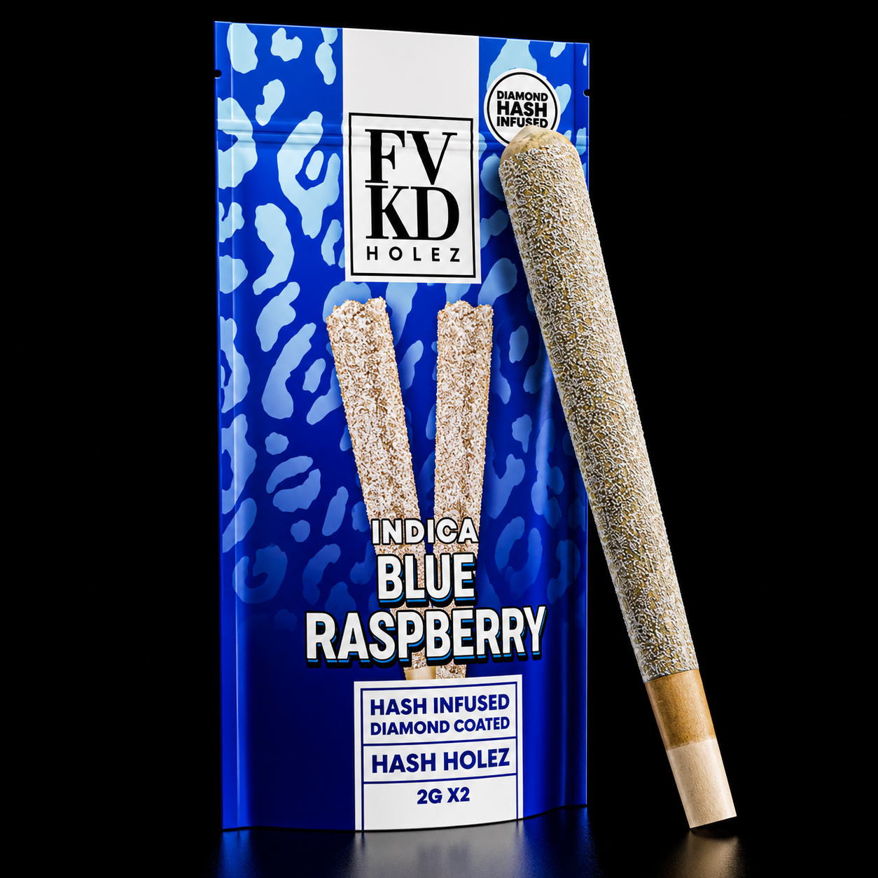 FVKD DIAMOND INFUSED HASH HOLE BLUE RASPBERRY INDICA 2G
