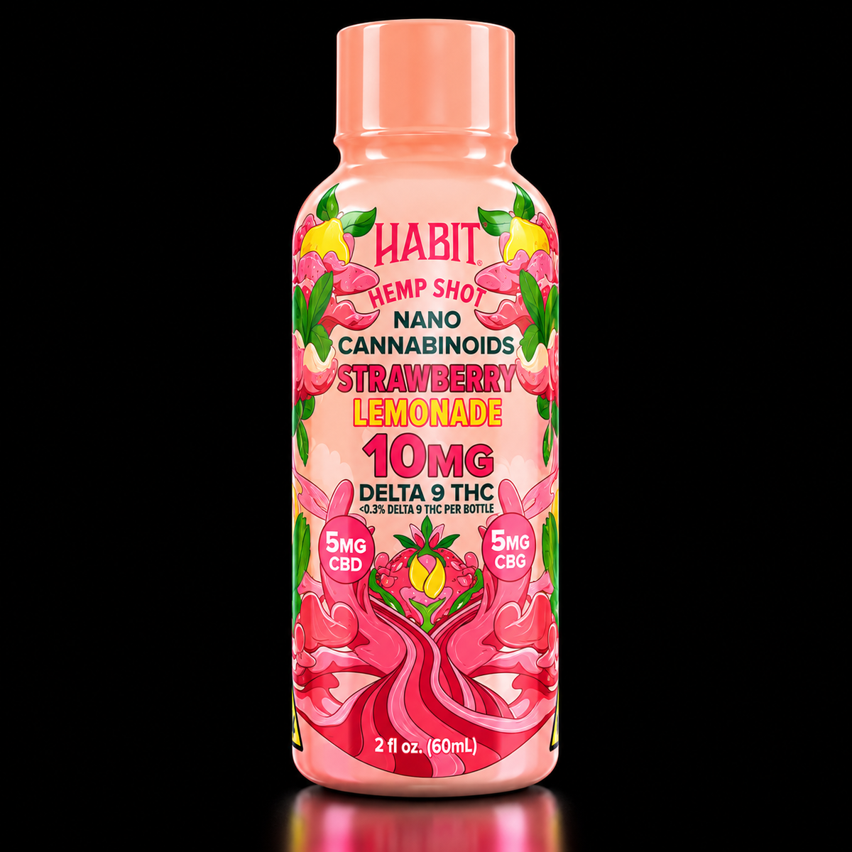 Habit Strawberry Lemonade Delta-9 Shot 10mg – CBD + CBG
