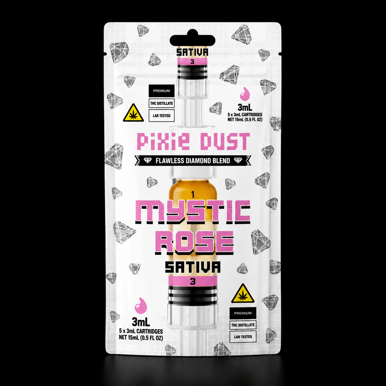Pixie Dust Flawless Diamond Blend 3ml Syringe - Mystic Rose