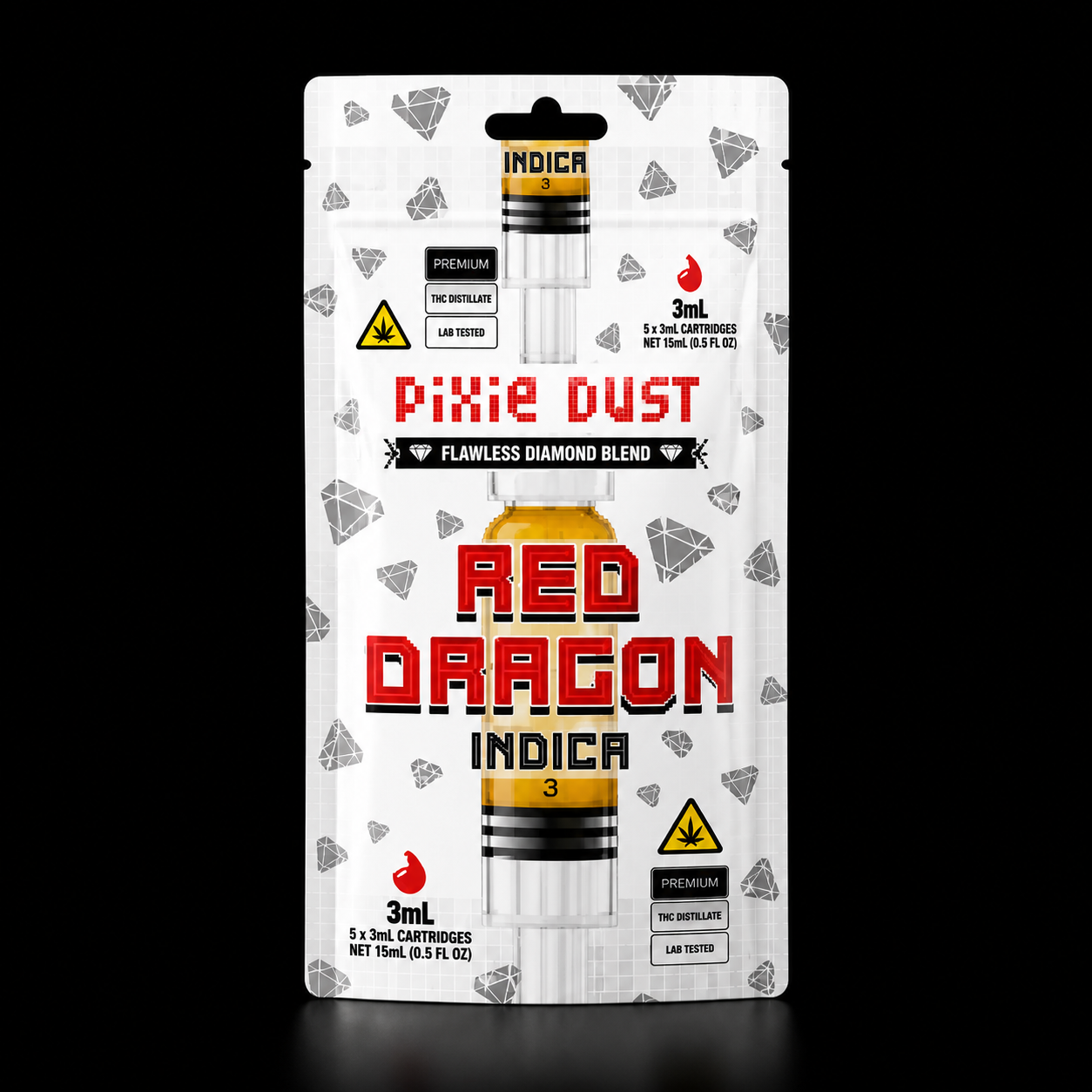 Pixie Dust Flawless Diamond Blend 3ml Syringe - Red Dragon