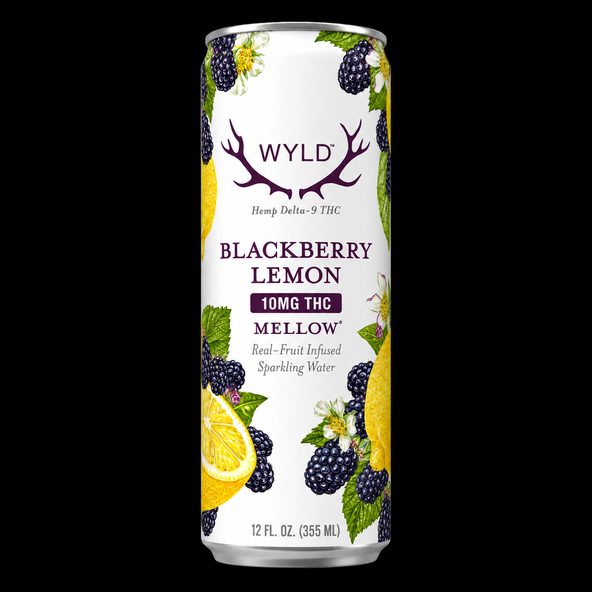 WYLD Blackberry Lemon THC Sparkling Water