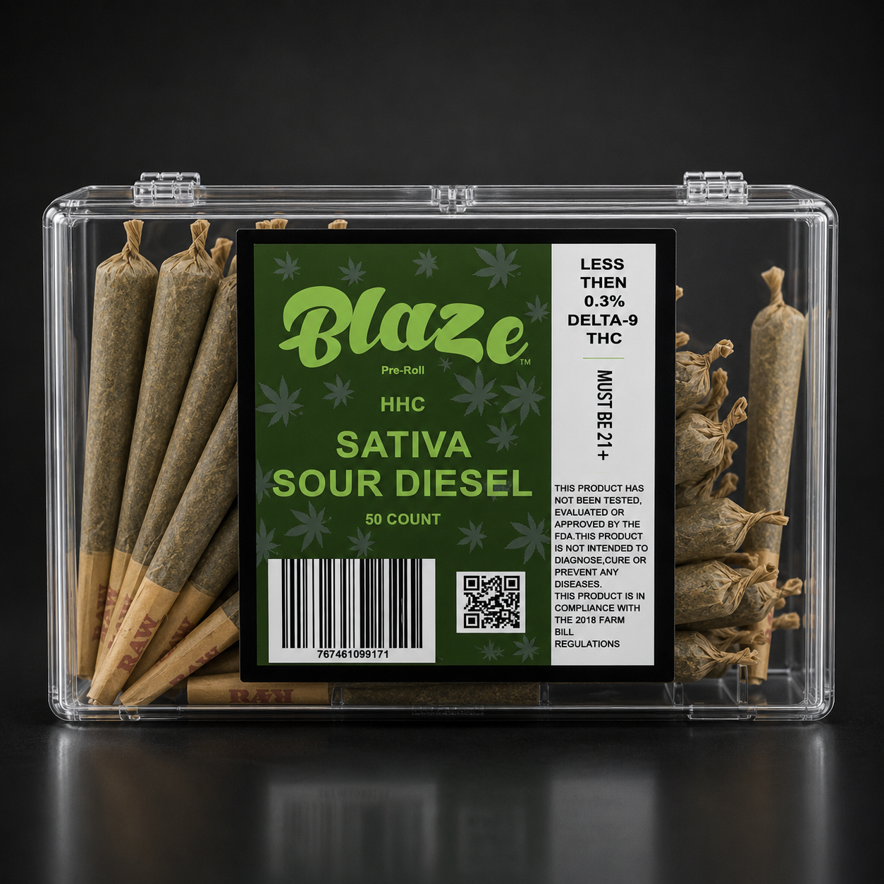 BLAZE SOUR DIESEL HHC SATIVA 1CT