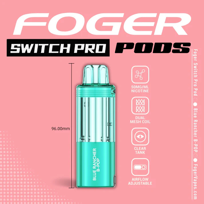 Foger Switch Pro Pod | 30K Puffs - Blue Rancher B-POP