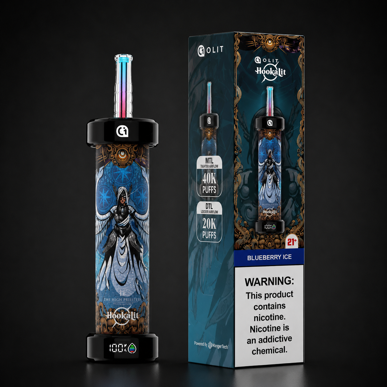 Olit Hookalit 40K Puffs Blueberry Ice