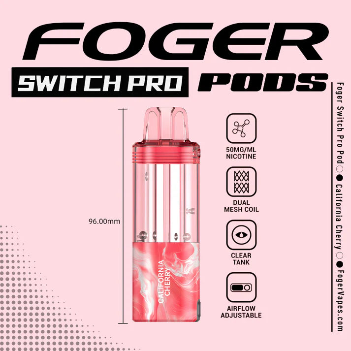 Foger Switch Pro Pod | 30K Puffs - California Cherry