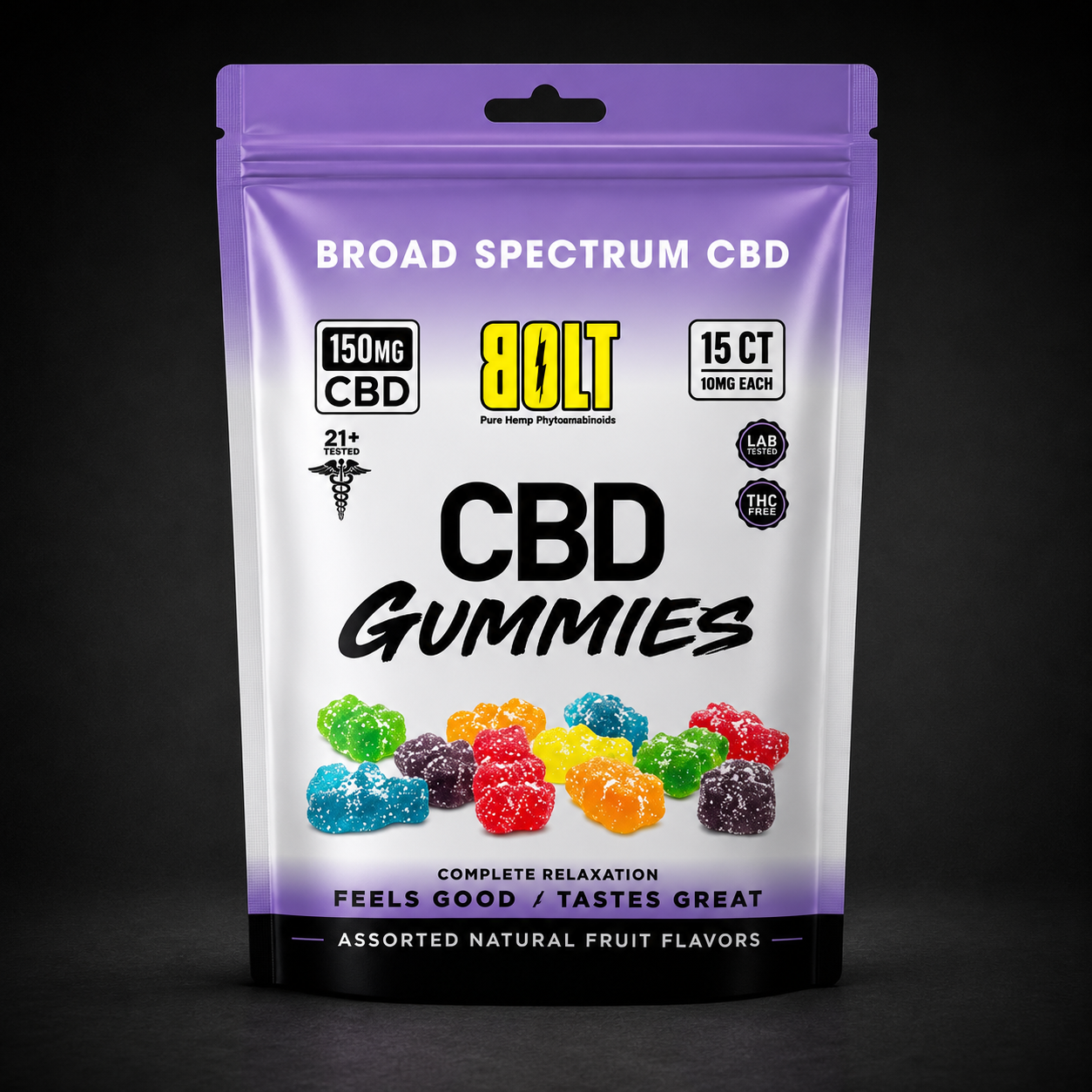 BOLT CBD Gummy Bag - 150mg 15 Count