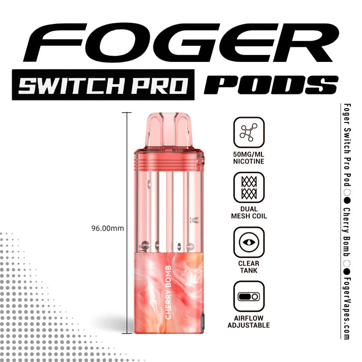 Foger Switch Pro Pod | 30K Puffs - Cherry Bomb