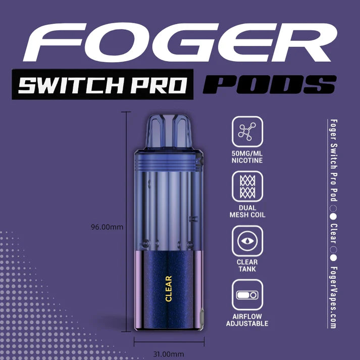 Foger Switch Pro Pod | 30K Puffs - Clear