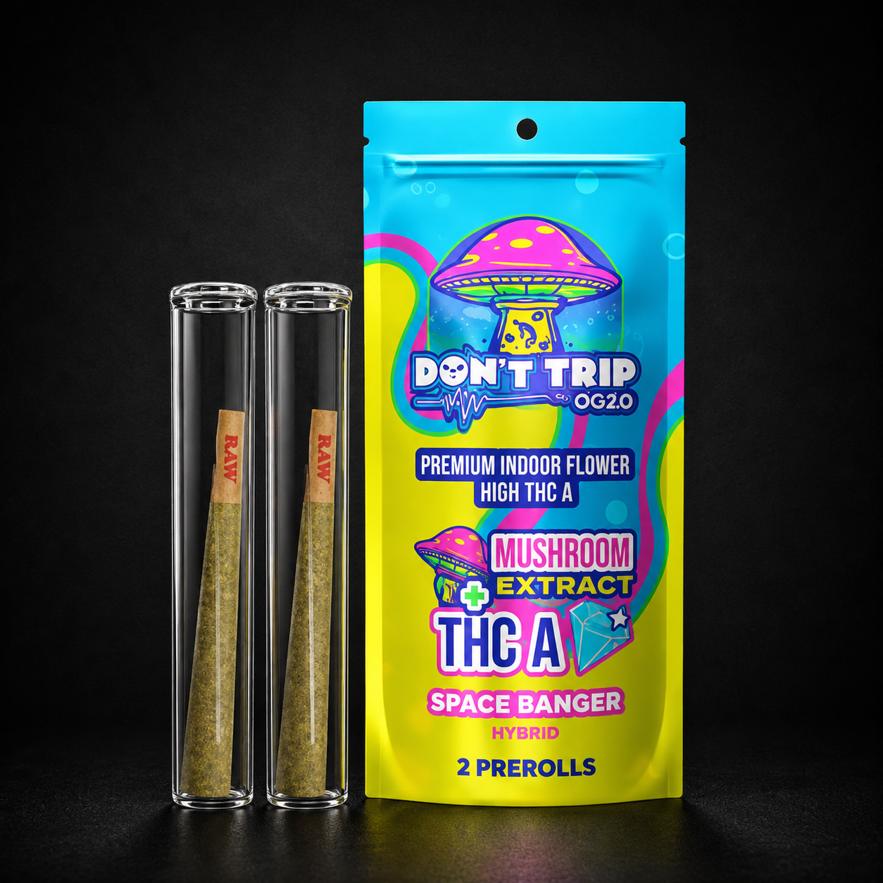 DOZO DON'T TRIP MUSHROOM EXTRACT + THCA PREROLLS 3G
