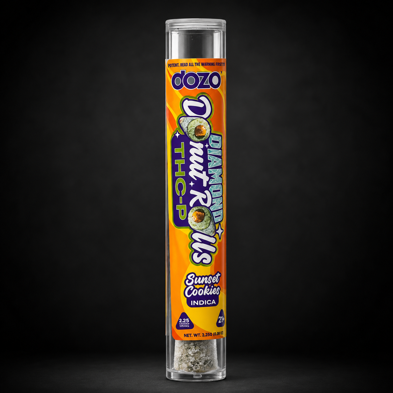 DOZO SUNSET COOKIES DIAMOND THCP DONUT PRE-ROLLS 1CT x 2.25G