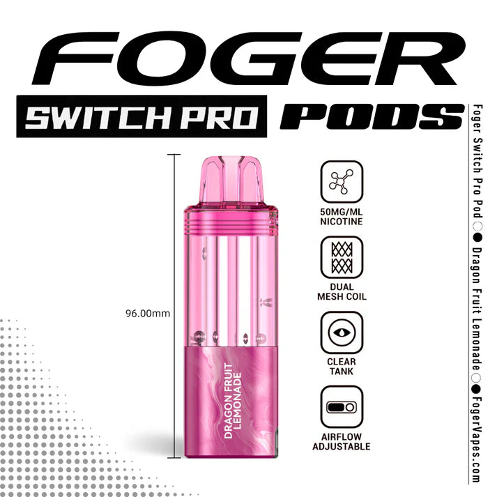 Foger Switch Pro Pod | 30K Puffs - Dragon Fruit Lemonade