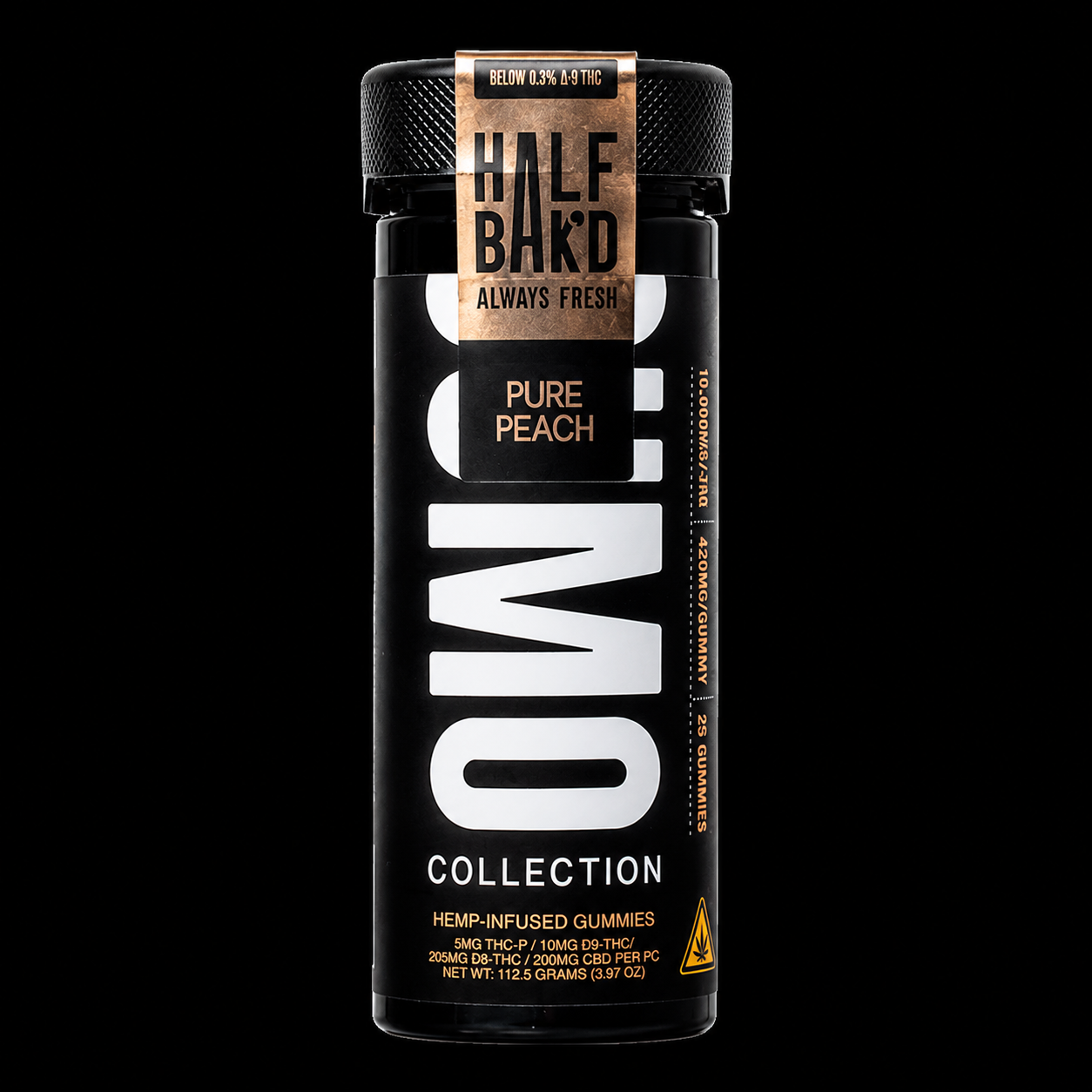 HALF BAKD Pure Peach Sumo Gummies 10,000mg