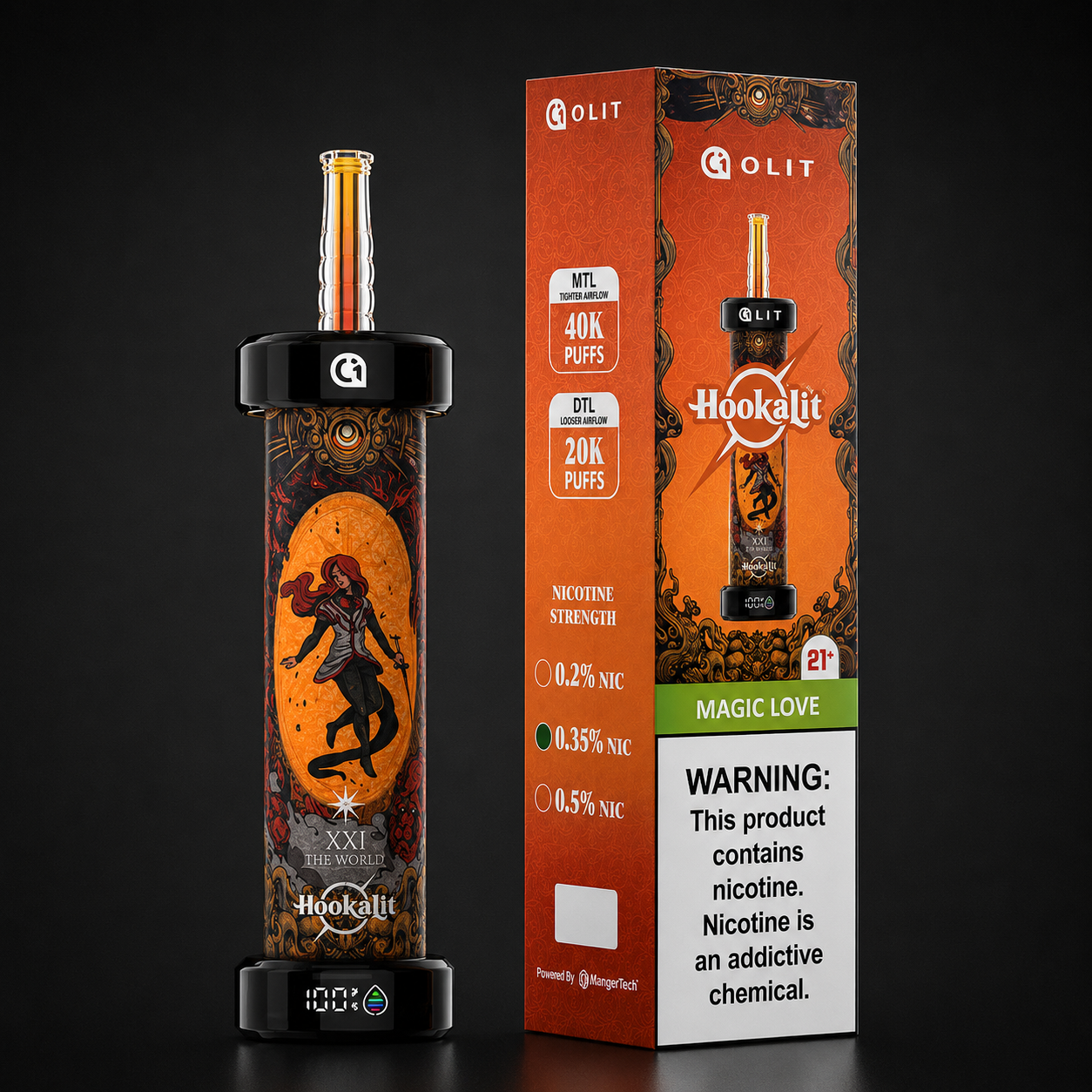 Olit Hookalit 40K Puffs Magic Love