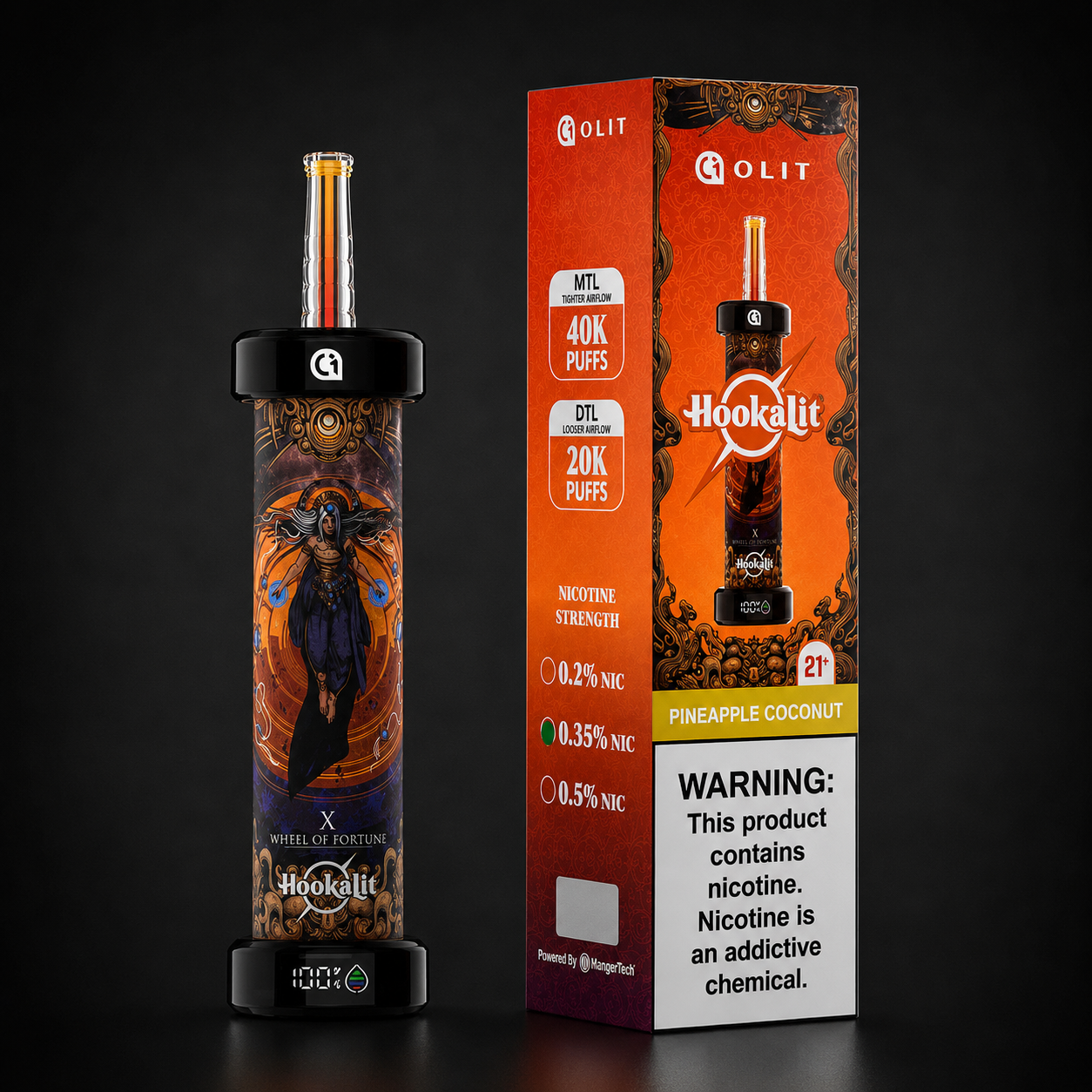 Olit Hookalit 40K Puffs Pineapple Coconut
