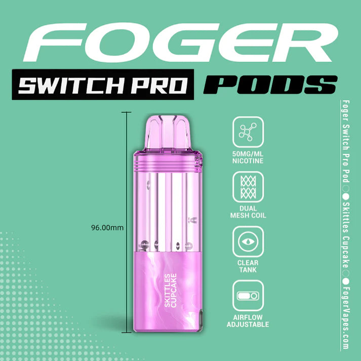 Foger Switch Pro Pod | 30K Puffs - Skittles Cupcake