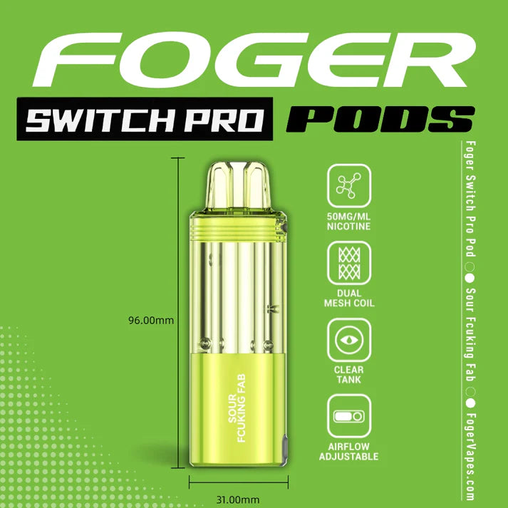 Foger Switch Pro Pod | 30K Puffs - Sour Fucking Fab