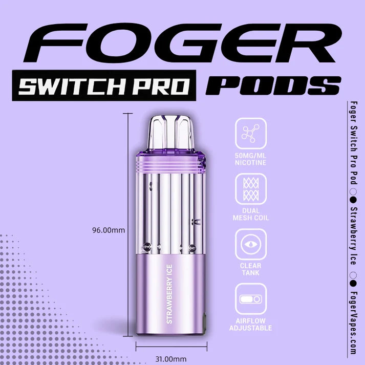 Foger Switch Pro Pod | 30K Puffs - Strawberry Ice