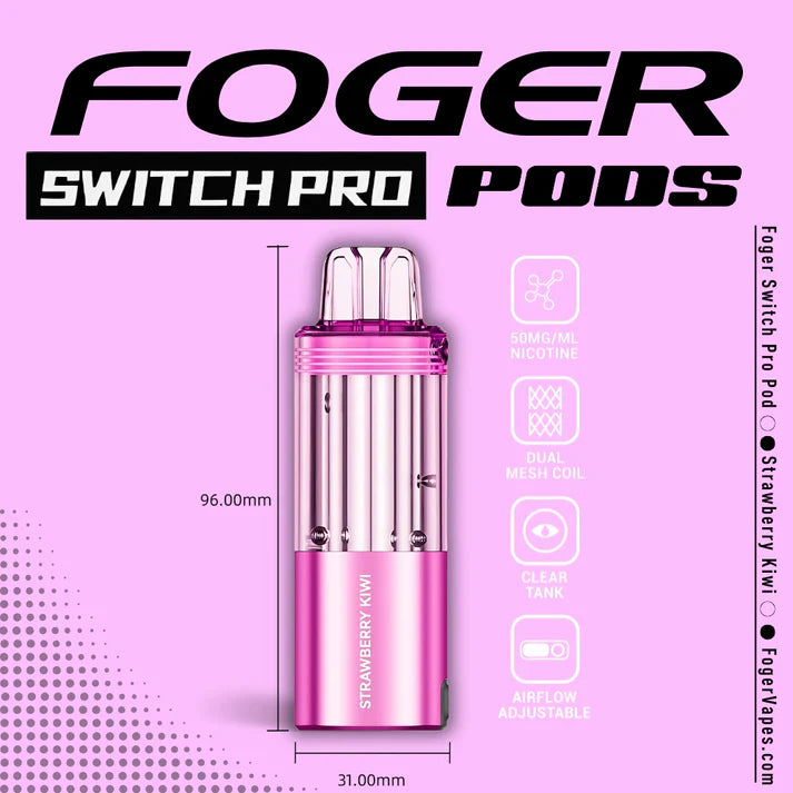 Foger Switch Pro Pod | 30K Puffs - Strawberry Kiwi
