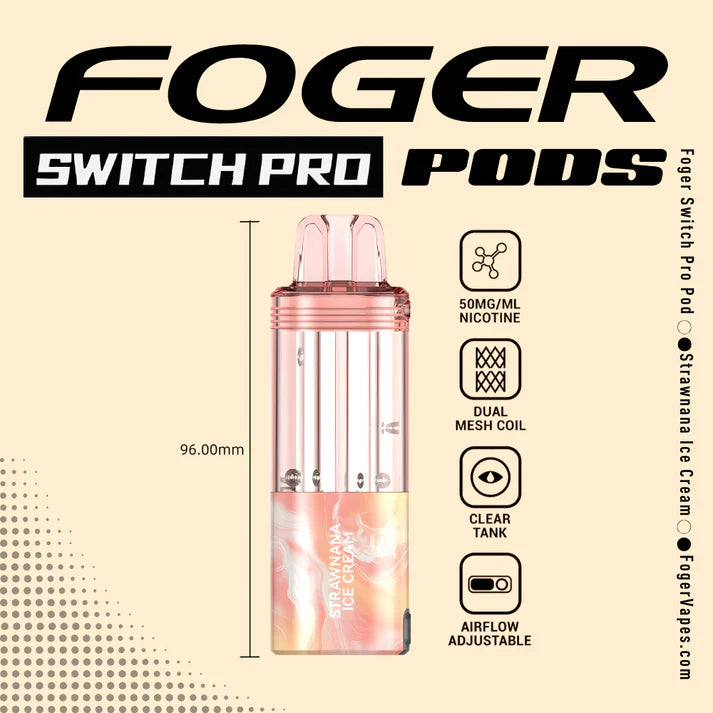 Foger Switch Pro Pod | 30K Puffs - Strawnana Ice Cream
