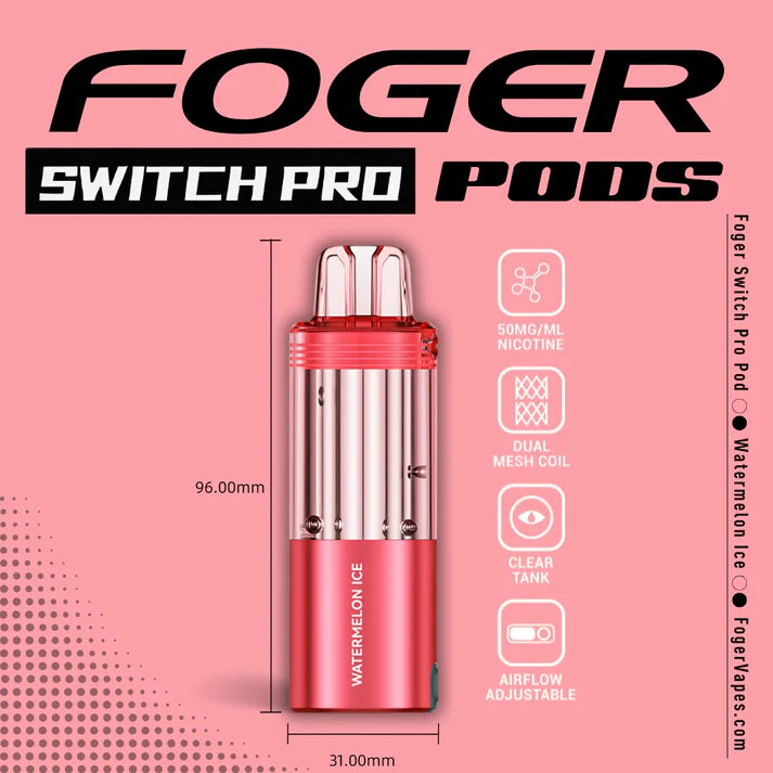 Foger Switch Pro Pod | 30K Puffs - Watermelon Ice