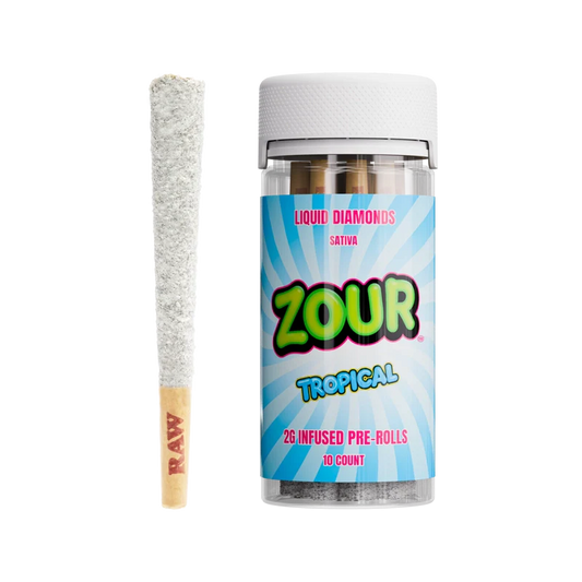 ZOUR 10CT TROPICAL COATED PREROLLS