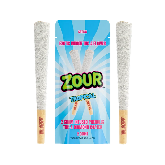ZOUR 2CT TROPICAL COATED PREROLLS