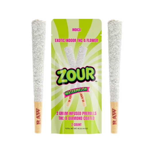 ZOUR 2CT WATERMELON COATED PREROLLS