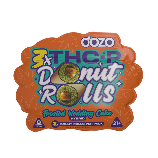 DOZO DONUT ROLLS (THC-P) 6G - 3CT FROSTED WEDDING CAKE (HYBRID)