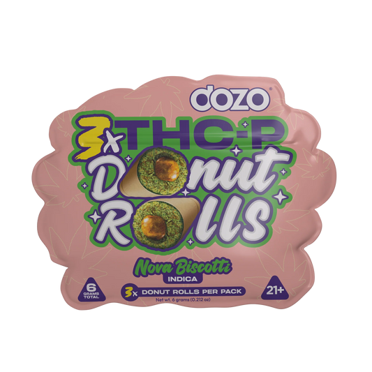 DOZO DONUT ROLLS (THC-P) 6G - 3CT NOVA BISCOTTI (INDICA)