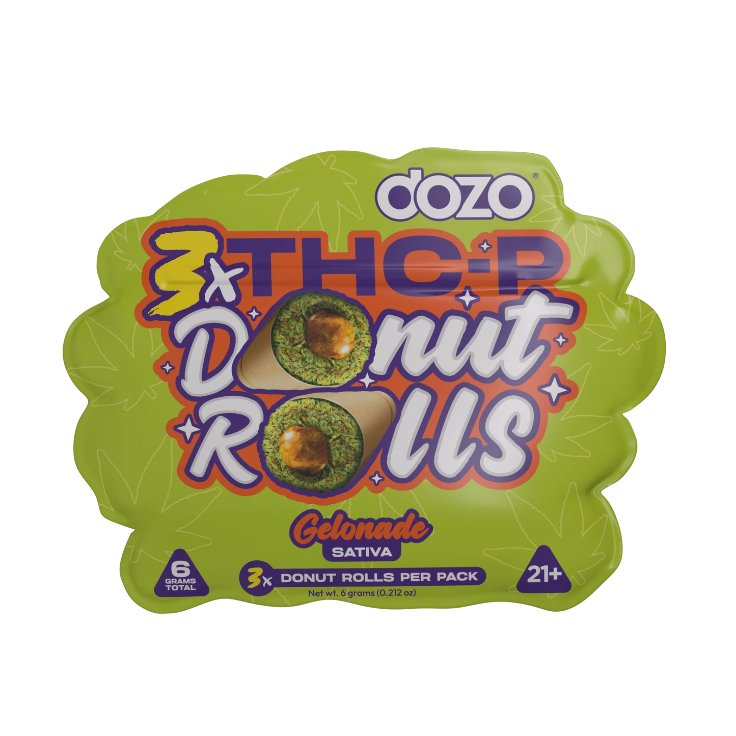 DOZO DONUT ROLLS (THC-P) 6G - 3CT GELONADE (SATIVA)