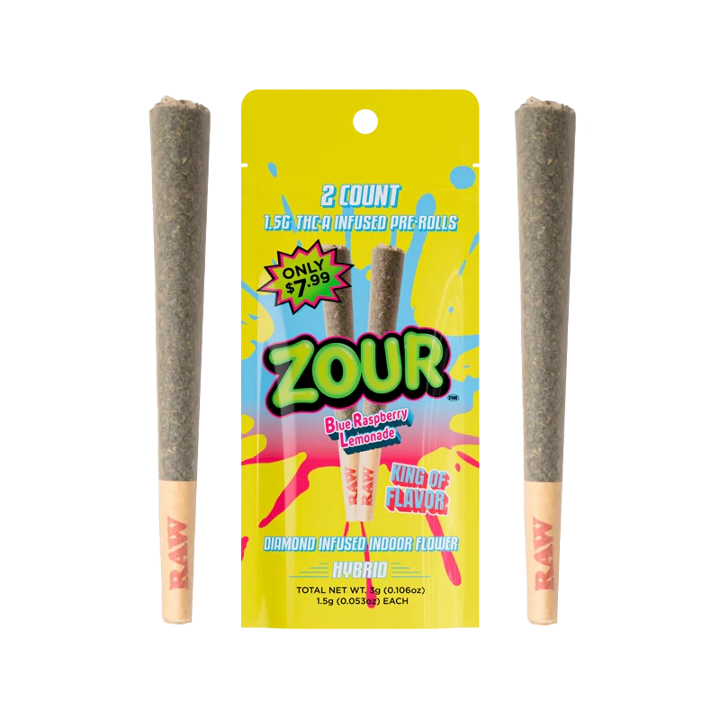 ZOUR BLUE RASPBERRY LEMONADE 2-PACK PRE-ROLLS