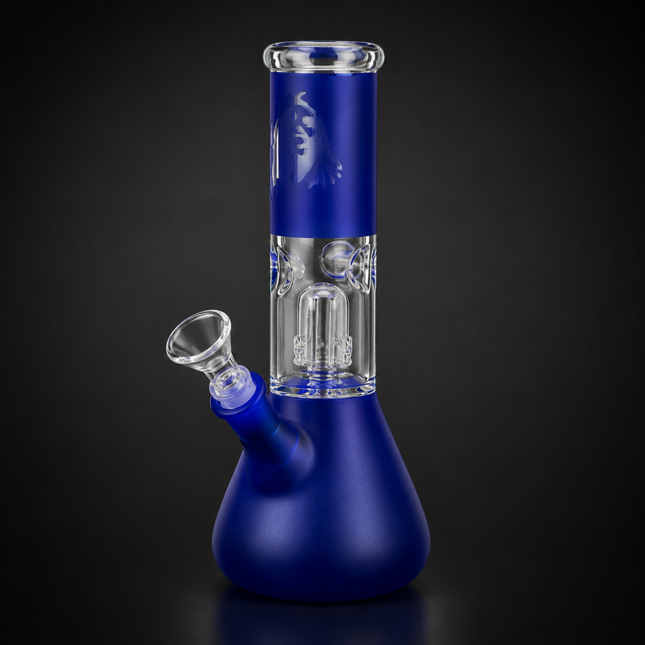 Blue Borosilicate Glass Beaker Bong