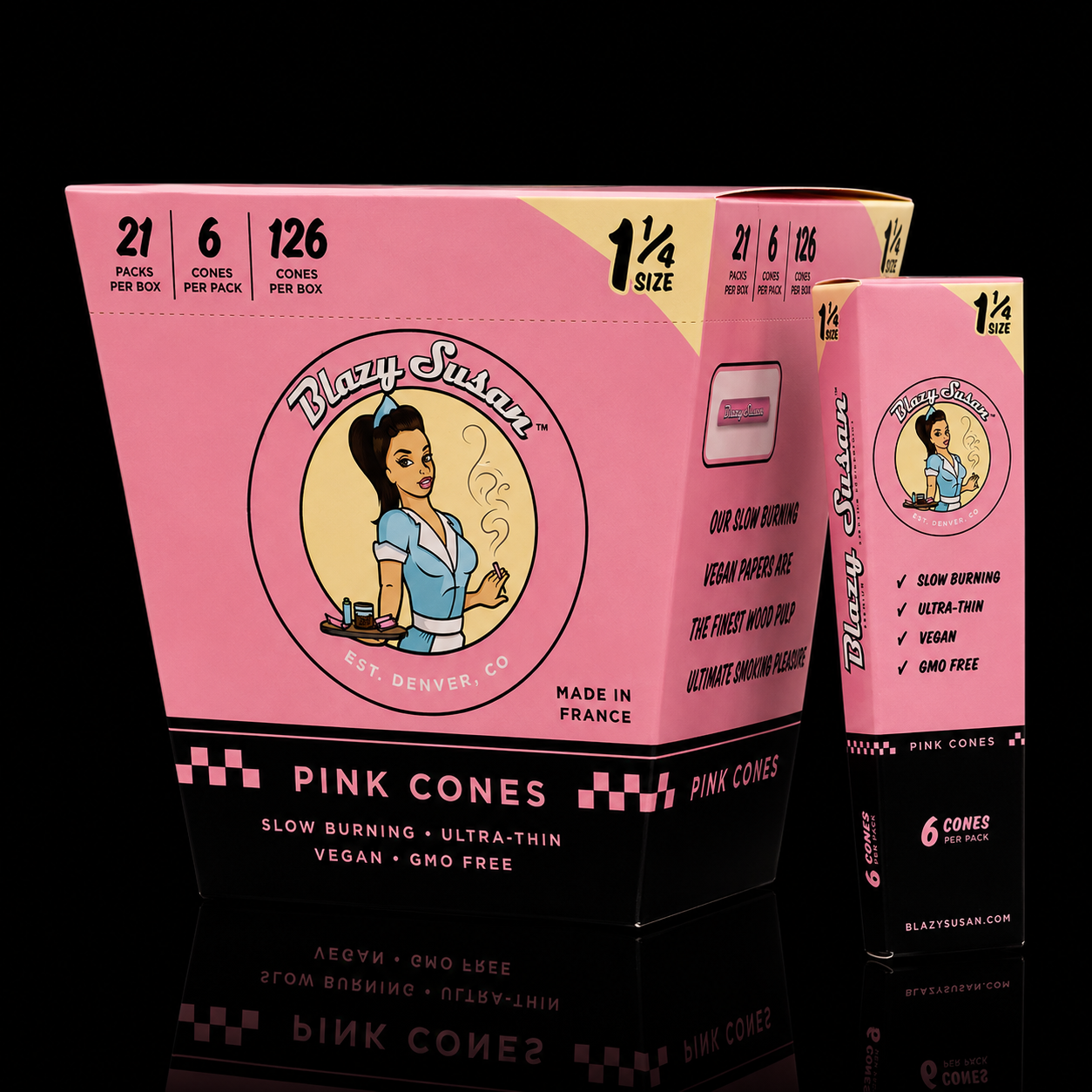 Blazy Susan Pink Cones 1 1/4