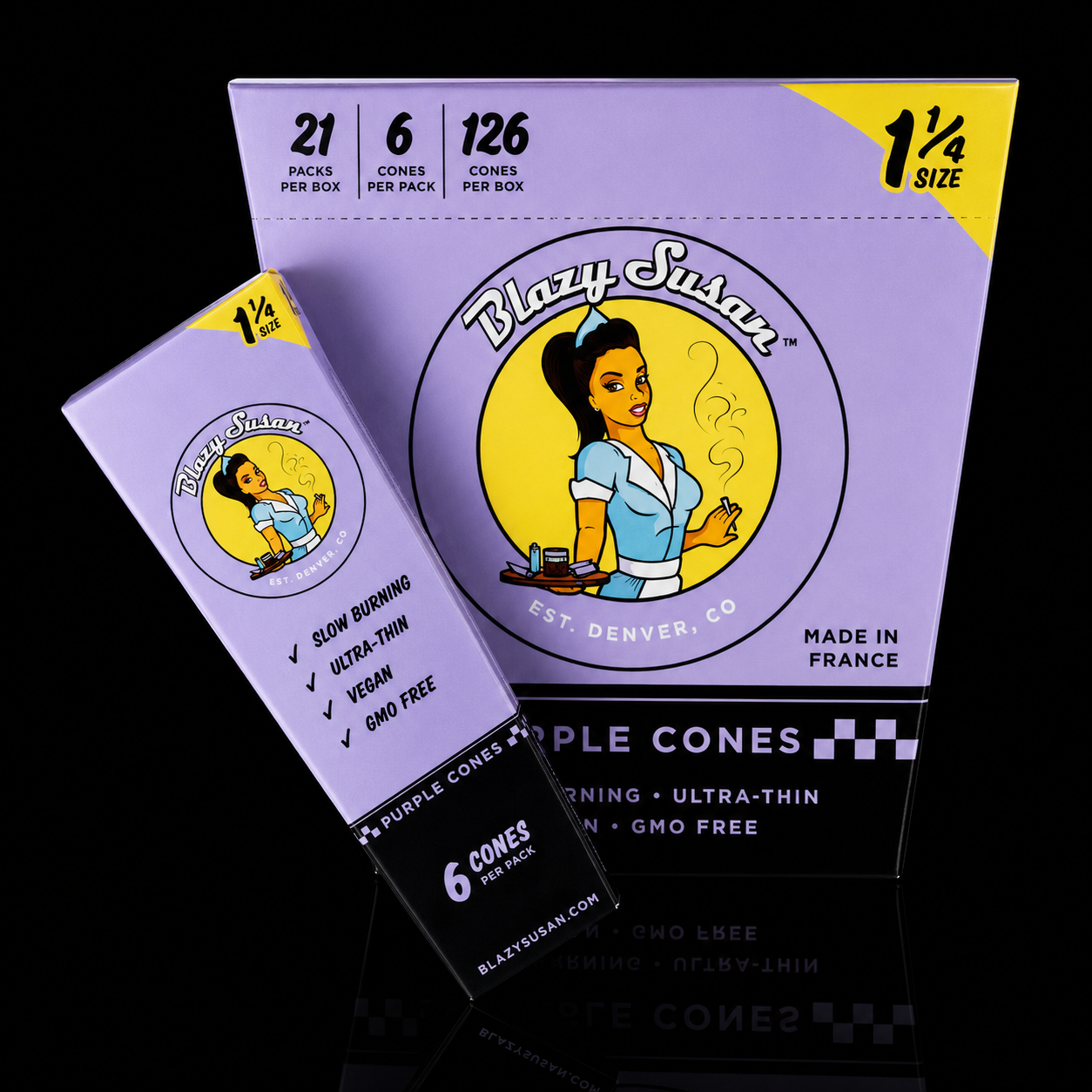 Blazy Susan Purple Cones 1 1/4