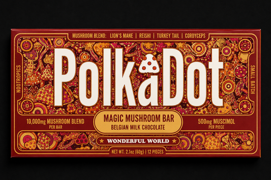 Polkadot Mushroom Bar - Wonderful Wafer Chocolate Bar