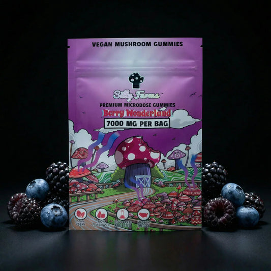 SILLY FARMS Berry Wonderland Premium Mushroom Gummies 7000mg