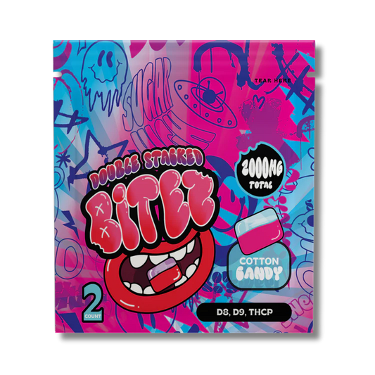 BITEZ D8+D9+THCP Cotton Candy Gummies 2000mg