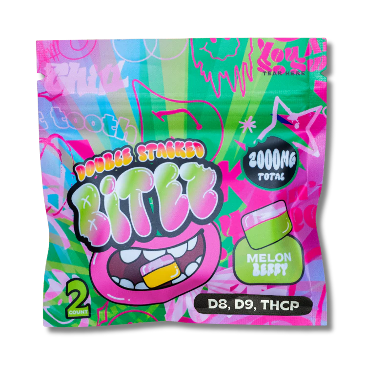 BITEZ D8+D9+THCP Melon Berry Gummies 2000mg