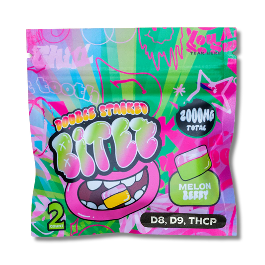 BITEZ D8+D9+THCP Melon Berry Gummies 2000mg