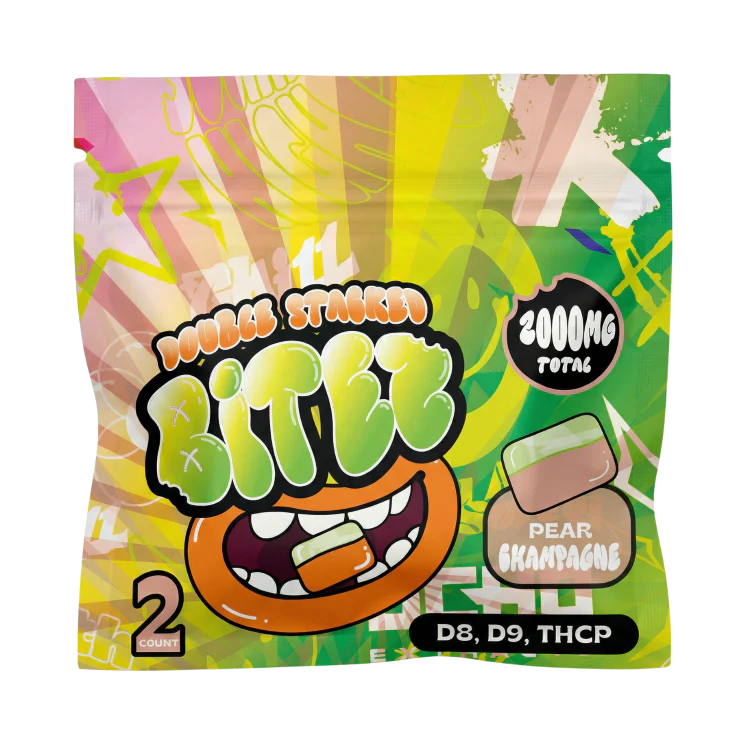 BITEZ D8+D9+THCP Pear Gummies 2000mg