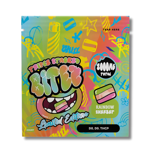 BITEZ D8+D9+THCP Rainbow Gummies 2000mg