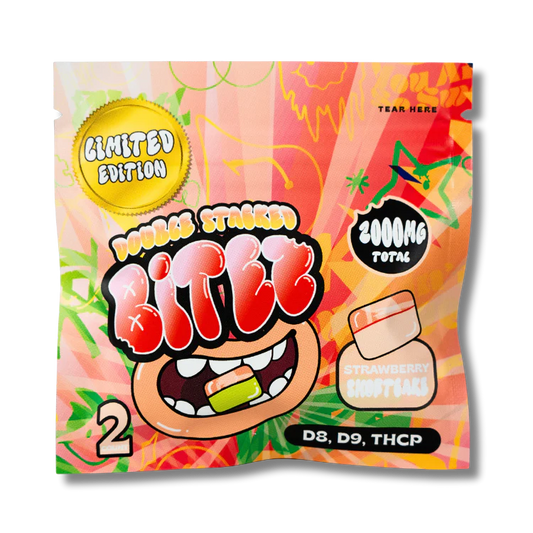 BITEZ D8+D9+THCP Strawberry Gummies 2000mg