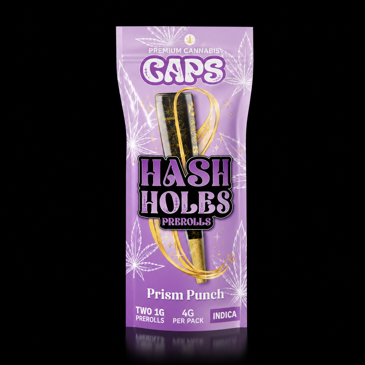 CAPS 2 Pack Hash Holes Prerolls 4g – Prism Punch