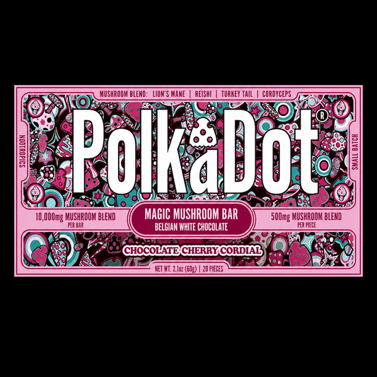 Polkadot Chocolate Cherry Cordial Chocolate Bar