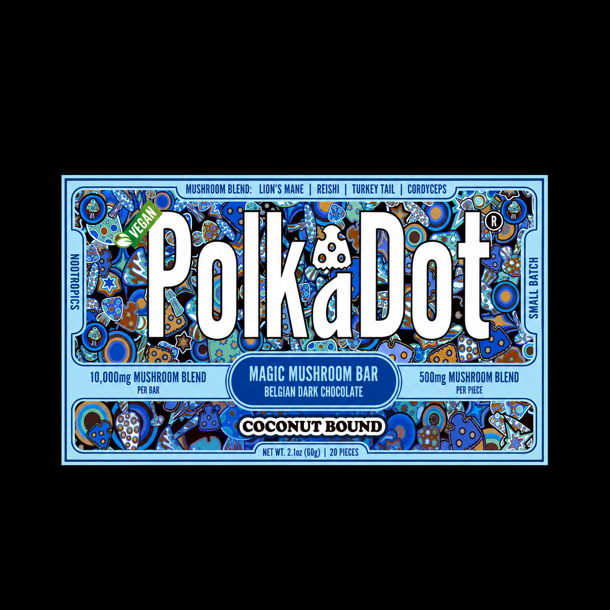Polkadot Coconut Bound Chocolate Bar